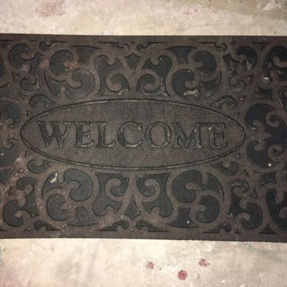 Brown Recycled Rubber Welcome Door Mat